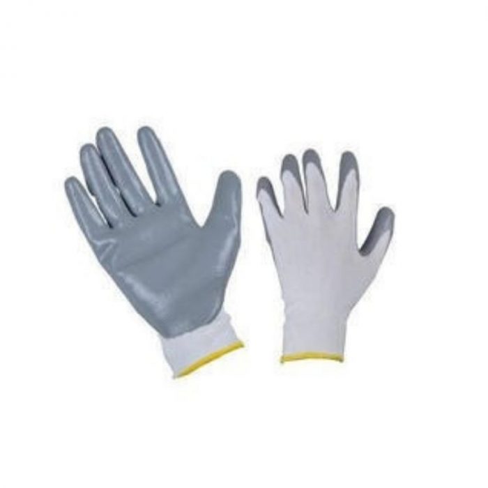 Cut resistant safety gloves Cut Level - 1 EN388 Gloves with Pu Coating, Anti-Cut and Nitrile Coated. 1