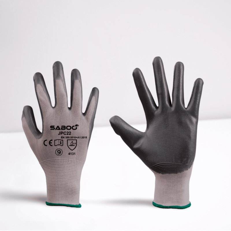 NITRILE PALM COATED GLOVES